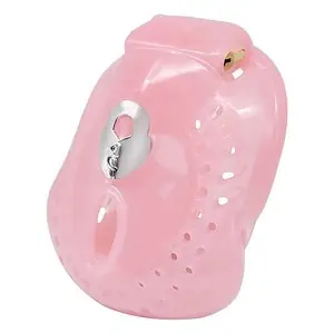 Cage De Chasteté Résine Bouclier Rose