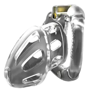 Cage De Chasteté Résine Grizzli Transparent L