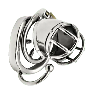 Cage De Chasteté Pointes - Métal - Balls-Spreader