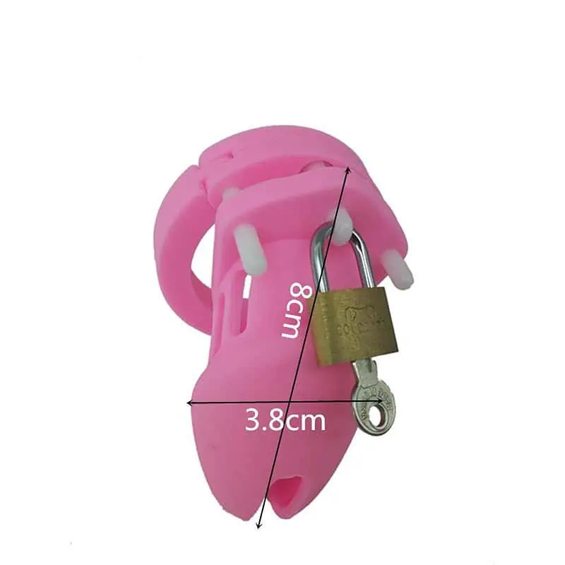 Cage De Chasteté Silicone Gb 6000 Rose – Image 2