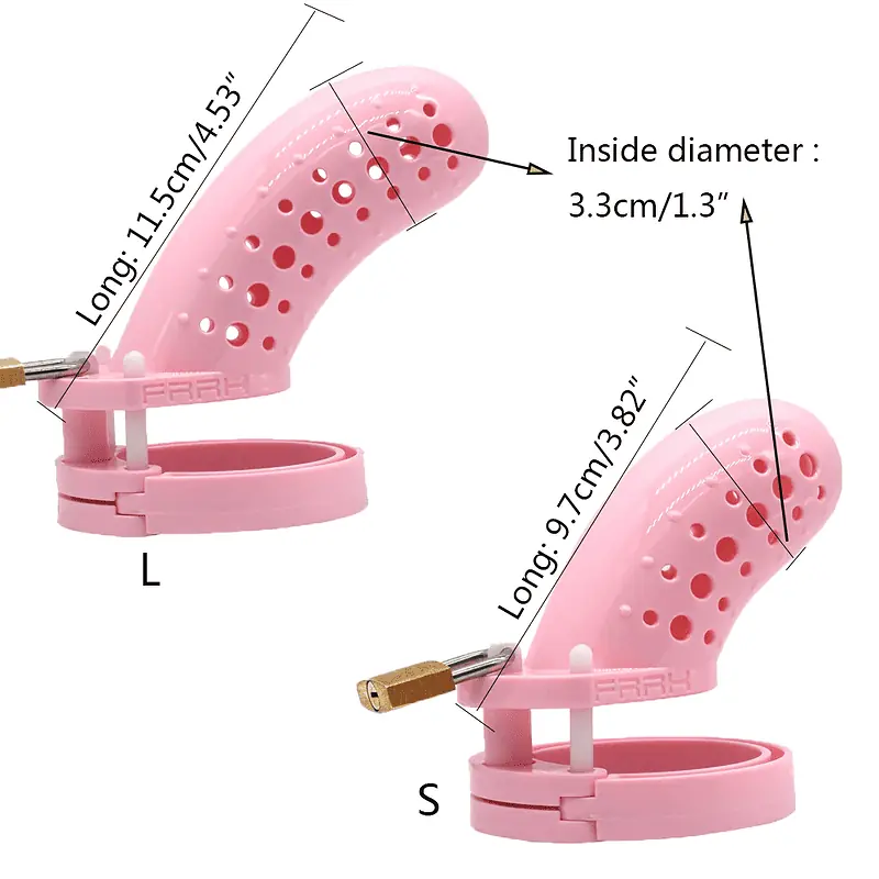 Cage De Chasteté Plastique Fx 10 Rose – Image 2