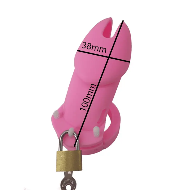 Cage De Chasteté Silicone Gb 6000 Rose – Image 3