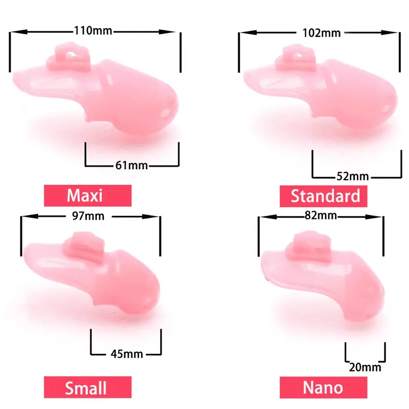 Cage De Chasteté Résine V3 Rose – Image 2