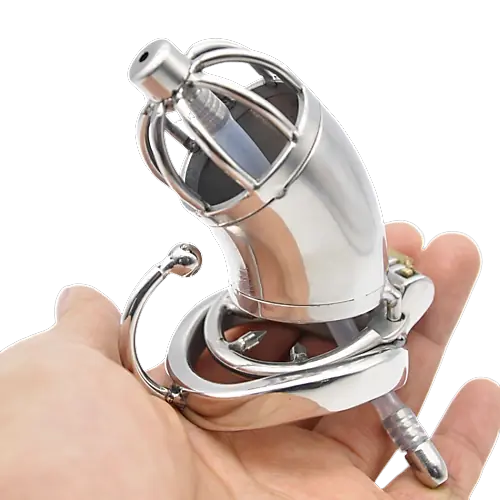 Cage De Chasteté Homme - Métal - Prison Du Diable L – Image 3