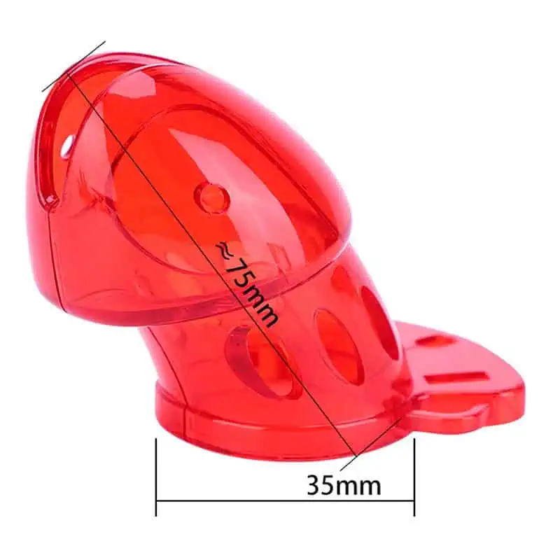 Cage De Chasteté Électrique Gb 6000 E Rouge – Image 2