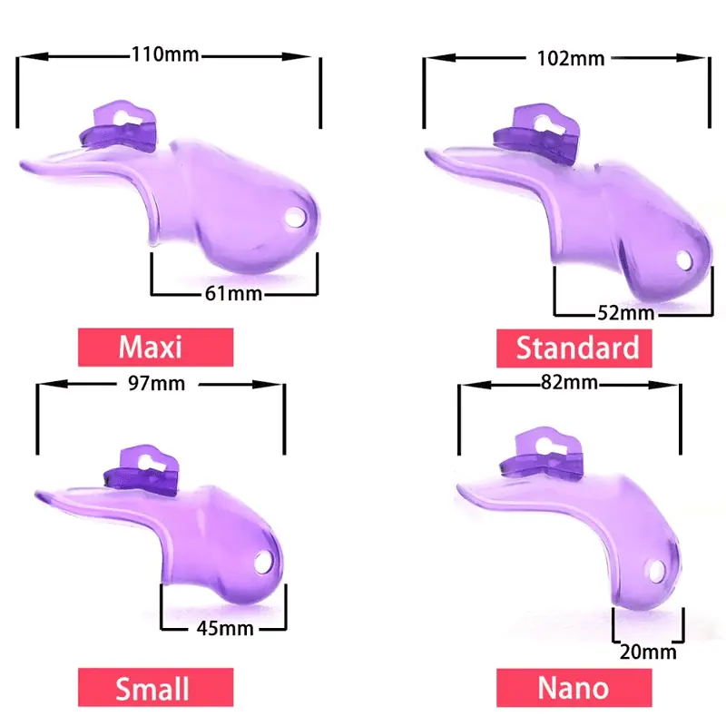 Cage De Chasteté Résine V3 Violet – Image 2