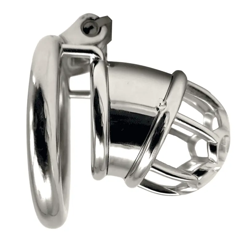 Cage De Chasteté Homme - Métal - Esclave S – Image 2