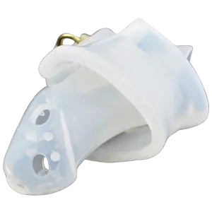 Cage De Chasteté Silicone L'Enclos Blanc