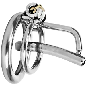 Cage De Chasteté Homme - Acier - Tige Infernal