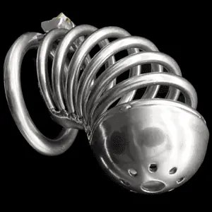 Cage De Chasteté Homme - Métal - Ténèbres Xl