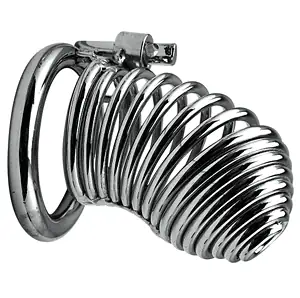 Cage De Chasteté Homme - Métal - Ressort