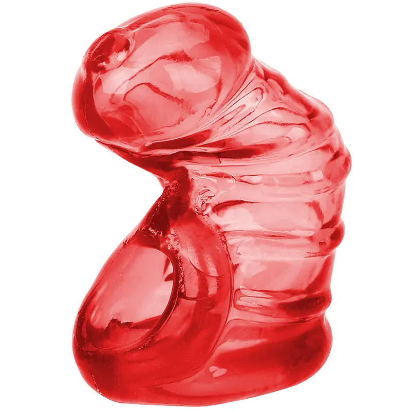 Cage De Chasteté Silicone La Capote Rouge