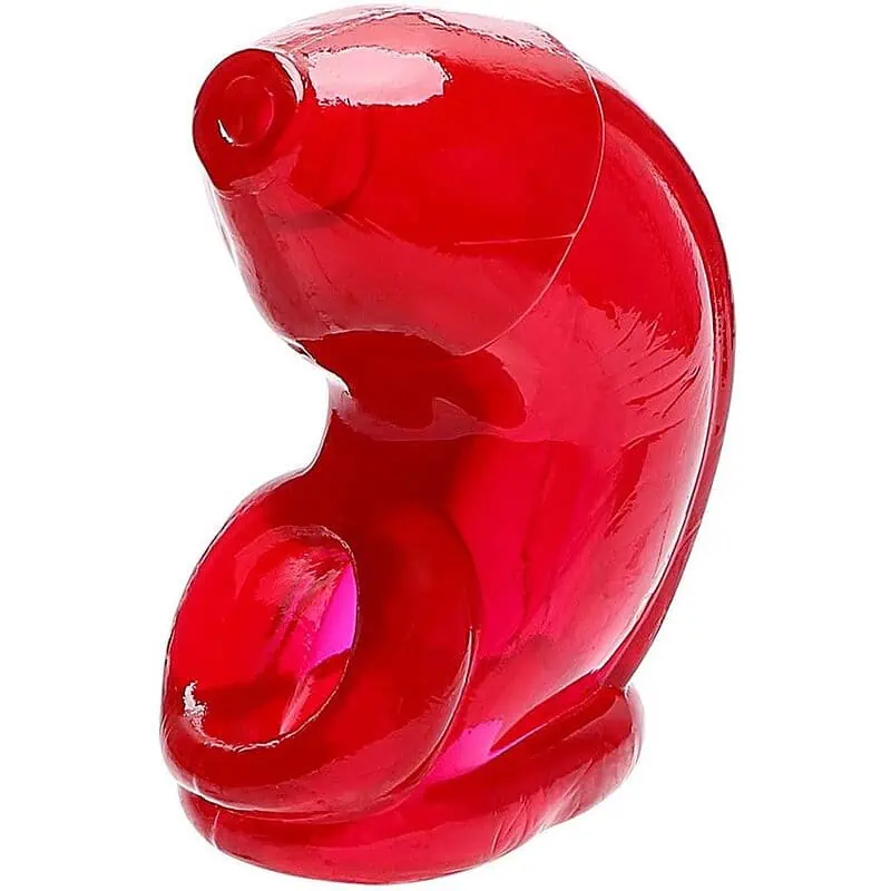 Cage De Chasteté Silicone Délice Rouge
