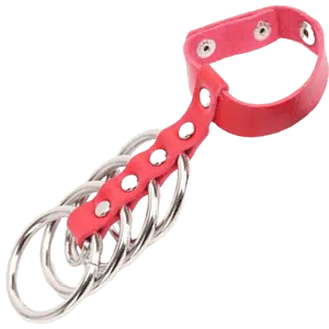 Cage De Chasteté Cuir Le Blason M Rouge