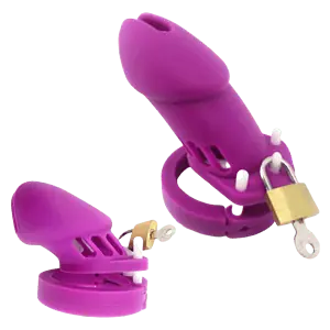 Cage De Chasteté Silicone Gb 6000 Violet