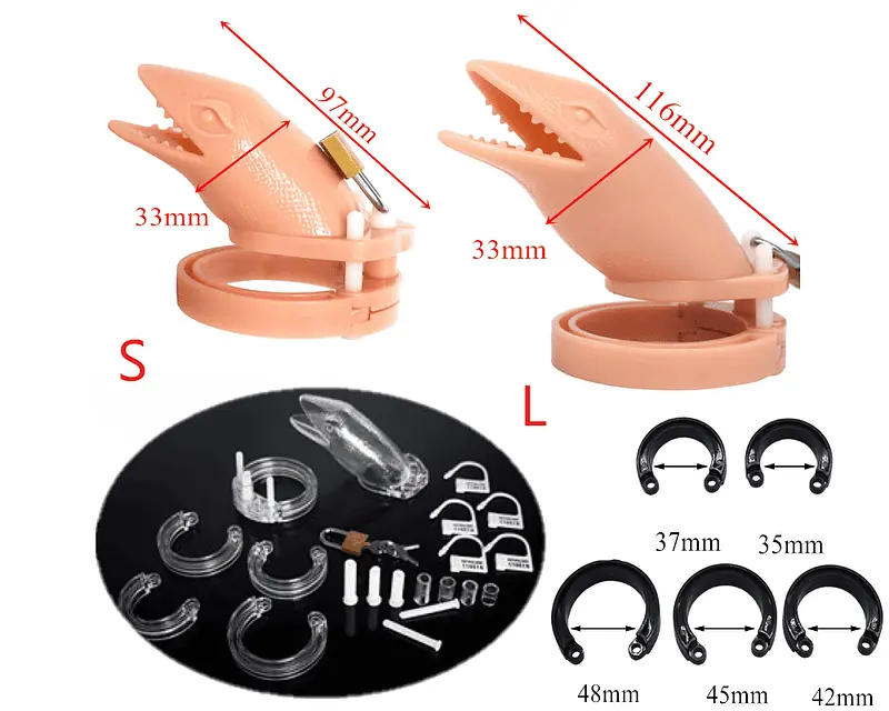 Cage De Chasteté Plastique L'Alligator Beige – Image 2