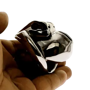 Cage De Chasteté Homme - Métal - Master Silver