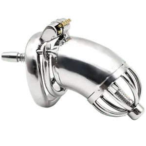 Cage De Chasteté Homme - Métal - Golgoth L