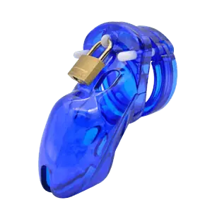 Cage De Chasteté Plastique Gb 3000 Bleu