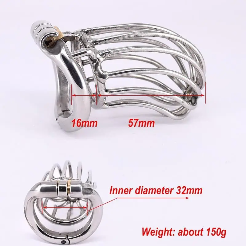 Cage De Chasteté Homme - Métal - The Chrome Ball L – Image 2