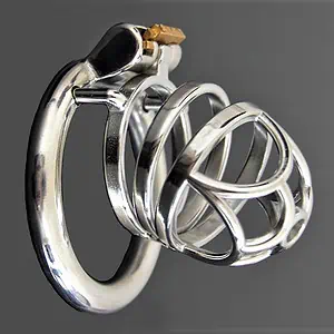 Cage De Chasteté Homme - Métal - Flower M