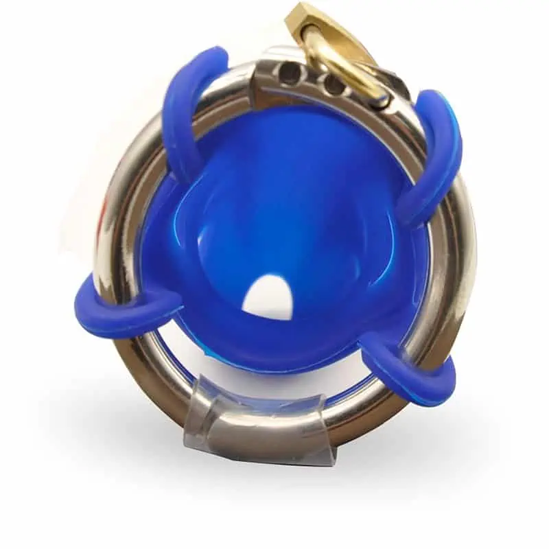 Cage De Chasteté Silicone Démonia Bleu – Image 3