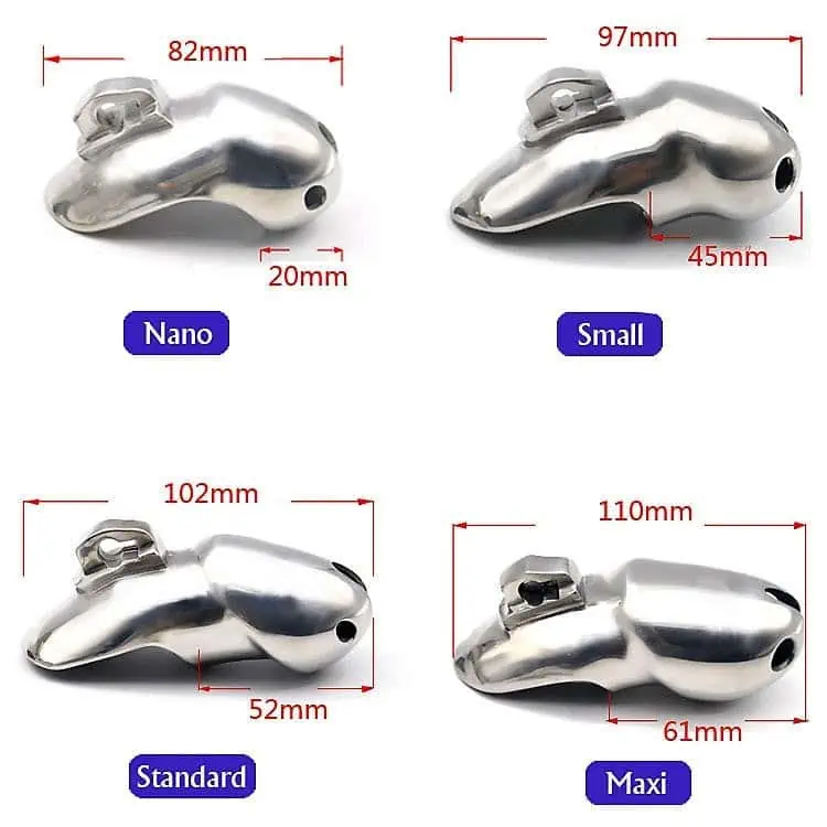 Cage De Chasteté Homme - Métal - V3 Small – Image 2