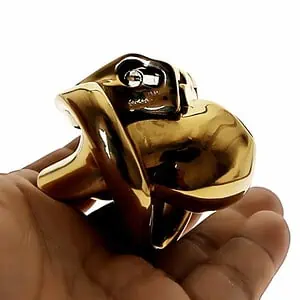 Cage De Chasteté Homme - Métal - Master Gold