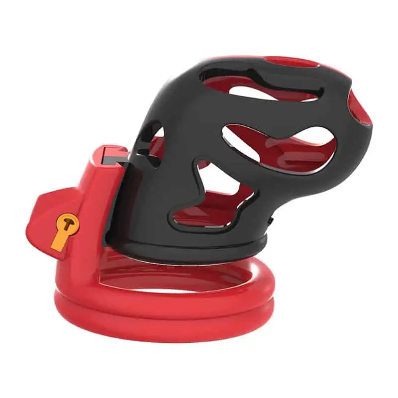 Cage De Chasteté Plastique Red Fire – Image 4