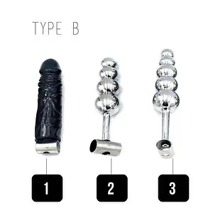 Ceinture De Chasteté Accessoire - Plug Anal & Dildo - Type B