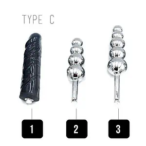 Ceinture De Chasteté Accessoire - Plug Anal & Dildo - Type C