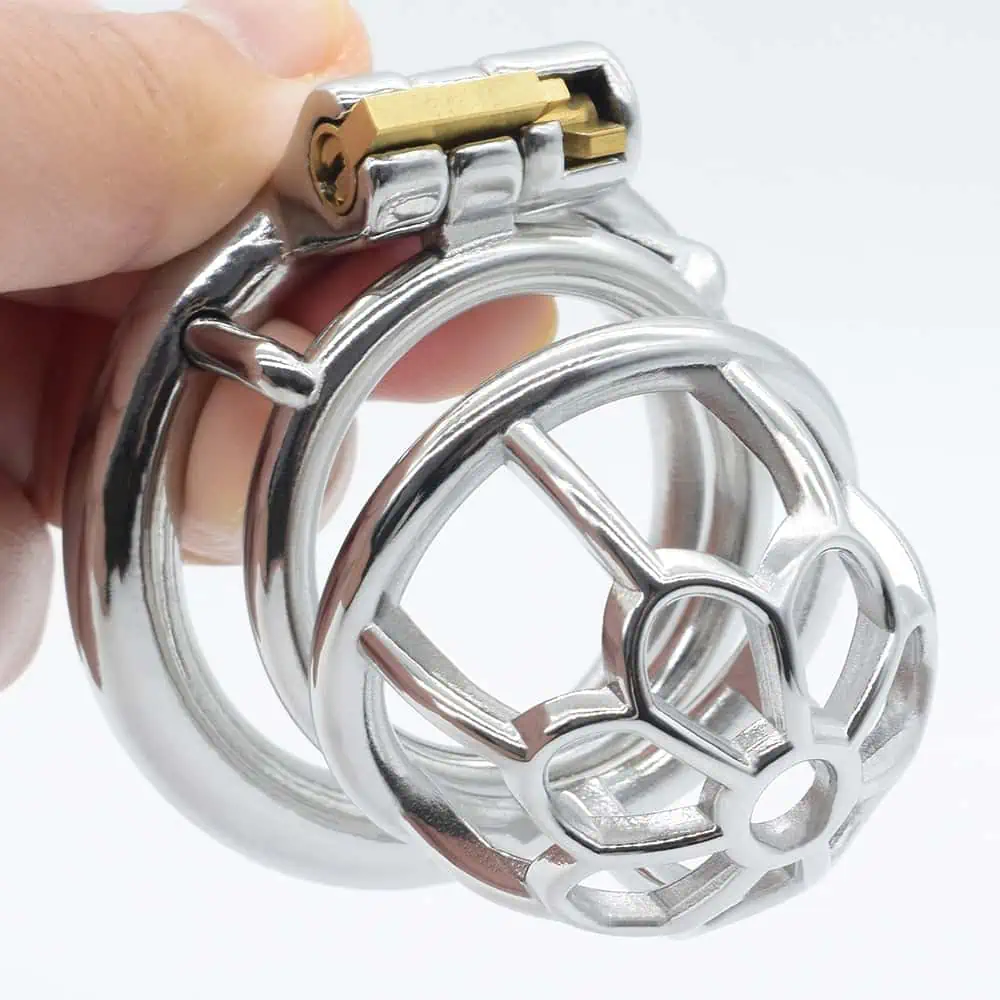 Cage De Chasteté Homme - Métal - Little Flower M