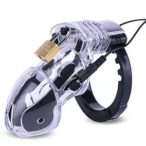 Cage De Chasteté Plastique Électrique Gb 6000 E Transparent