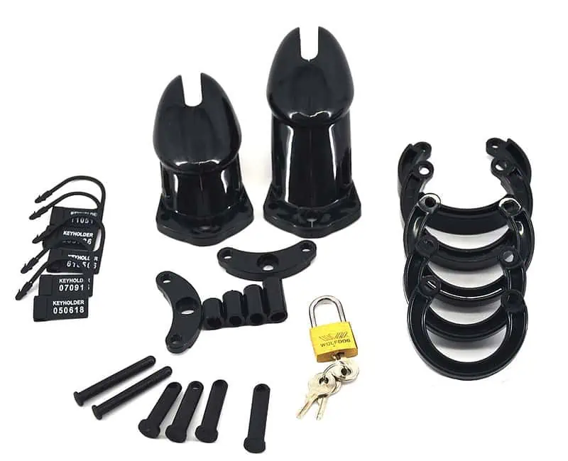 Cage De Chasteté Plastique Gb 6000 Noire – Image 2