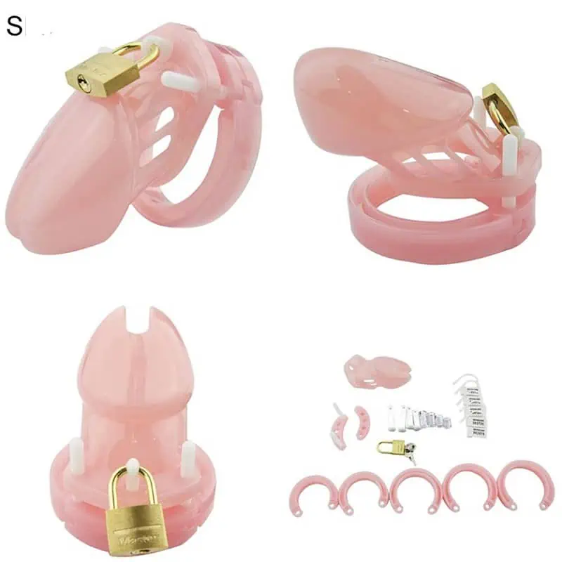 Cage De Chasteté Plastique Gb 6000 Rose – Image 4