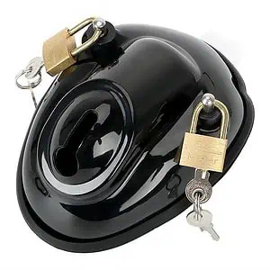 Cage De Chasteté Plastique Le Coffre Noir