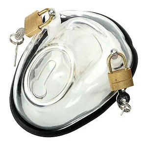 Cage De Chasteté Plastique Le Coffre Transparent
