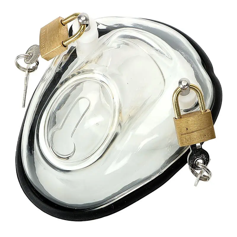 Cage De Chasteté Plastique Le Coffre Transparent