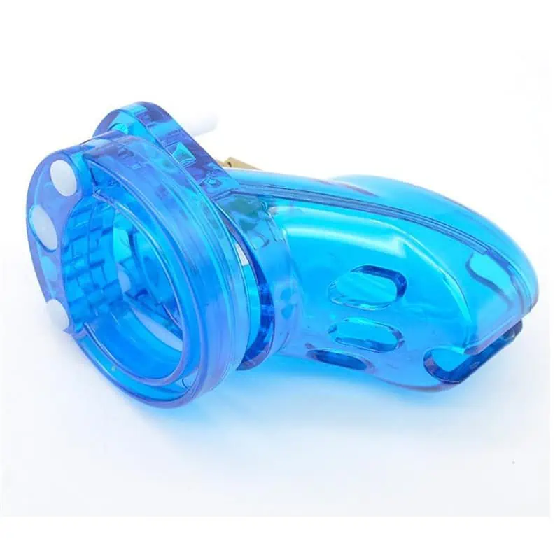Cage De Chasteté Plastique Gb 3000 Bleu-Ciel – Image 4