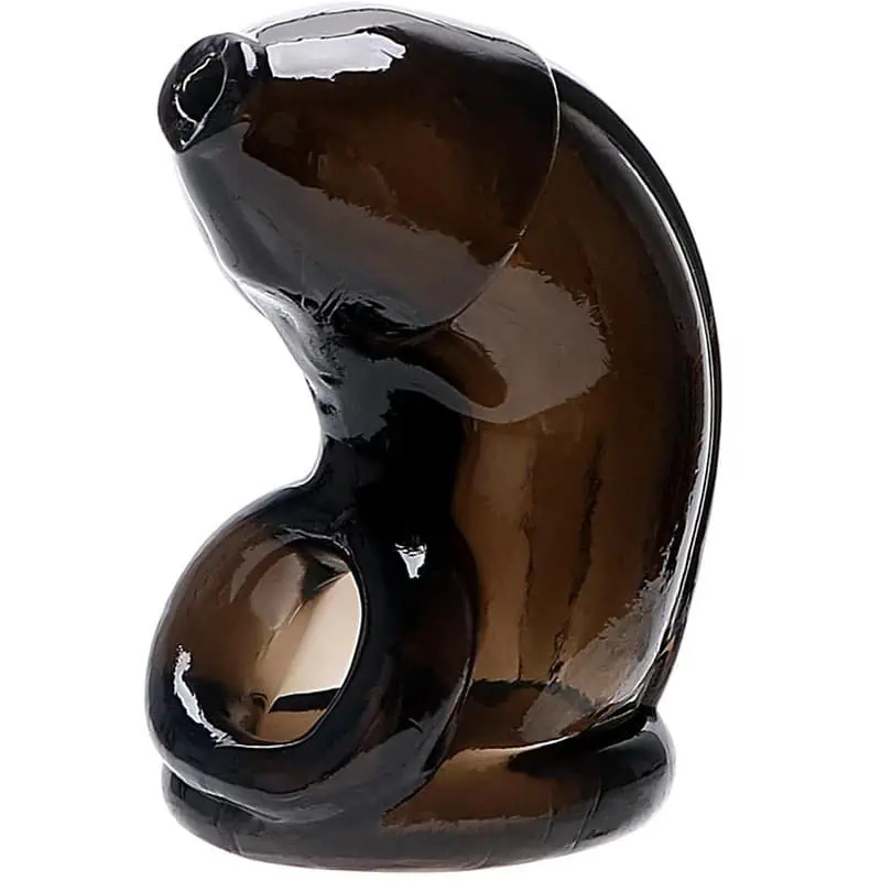 Cage De Chasteté Silicone Délice Noir