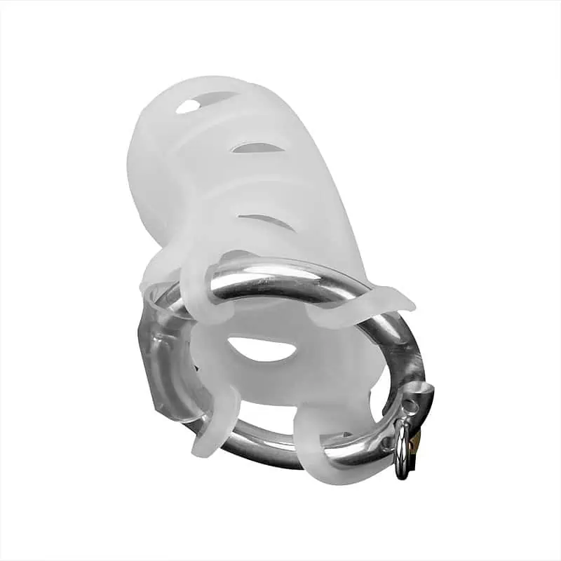 Cage De Chasteté Silicone Démonia Blanche – Image 2