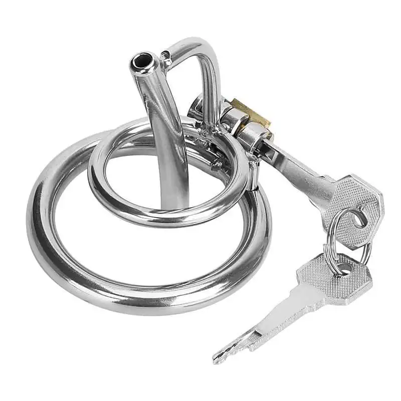 Cage De Chasteté Homme - Acier - Tige Infernal – Image 3