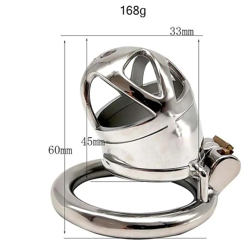 Cage De Chasteté Homme - Métal - La Soumise S – Image 2