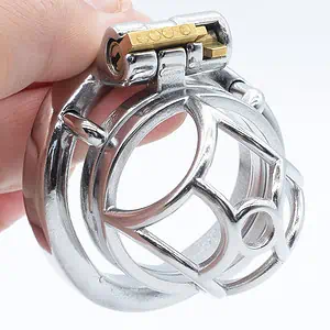 Cage De Chasteté Homme - Métal - Flower Xs
