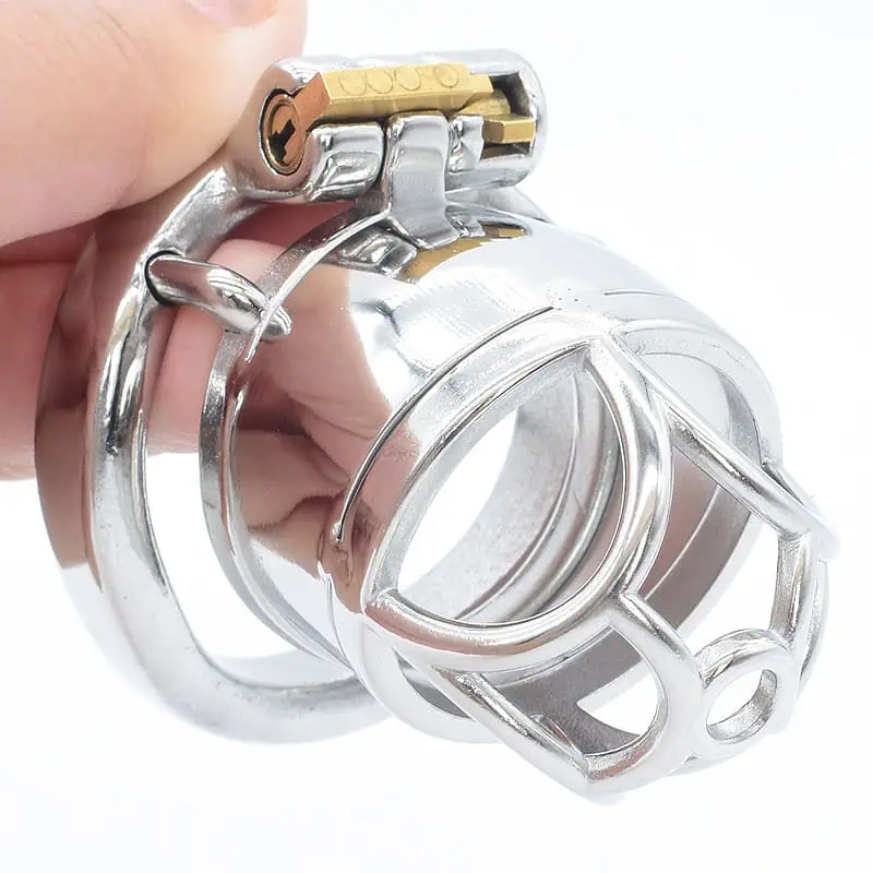 Cage De Chasteté Homme - Métal - Deepflower S – Image 3