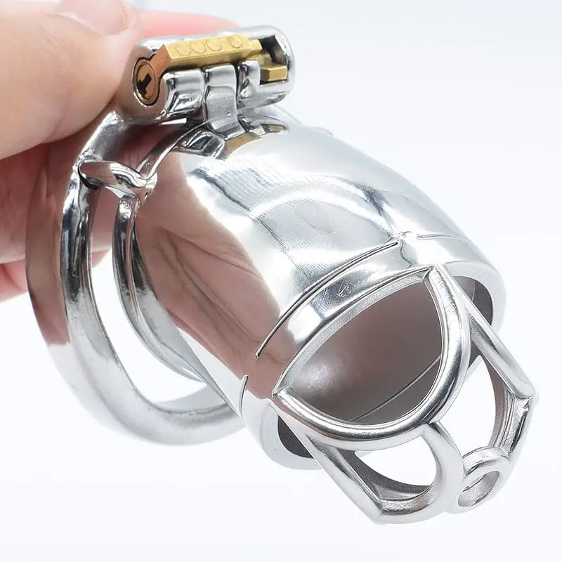 Cage De Chasteté Homme - Métal - Deepflower L – Image 3