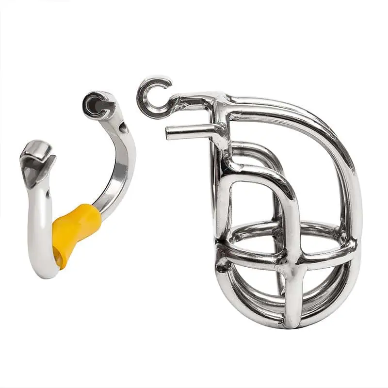 Cage De Chasteté Homme - Métal - L'Oiseau Coudé – Image 3