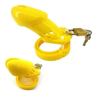 Cage De Chasteté Plastique Gb 6000 Jaune