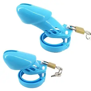 Cage De Chasteté Plastique Gb 6000 Bleu