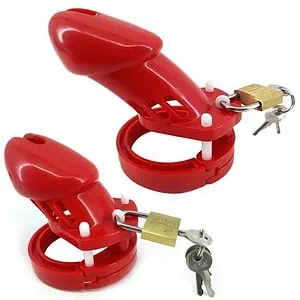 Cage De Chasteté Plastique Gb 6000 Rouge